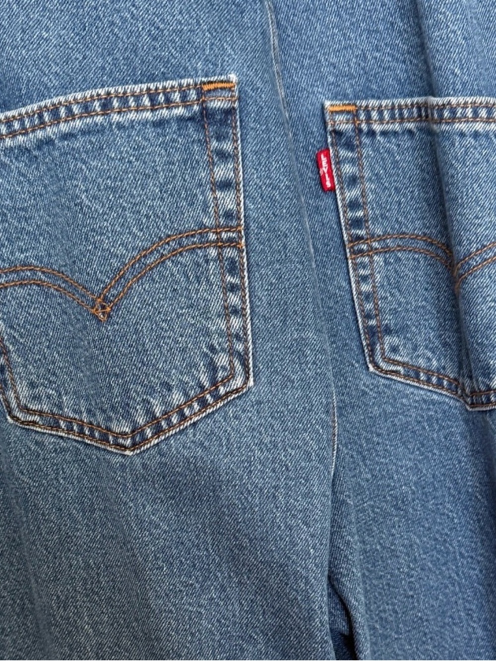 Levi's Blue Denim Women's Overalls - Picture 4 of 5